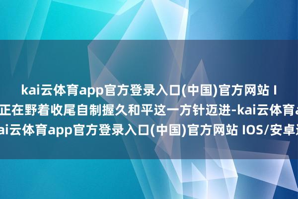 kai云体育app官方登录入口(中国)官方网站 IOS/安卓通用版/手机版正在野着收尾自制握久和平这一方针迈进-kai云体育app官方登录入口(中国)官方网站 IOS/安卓通用版/手机版