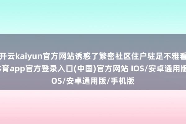 开云kaiyun官方网站诱惑了繁密社区住户驻足不雅看-kai云体育app官方登录入口(中国)官方网站 IOS/安卓通用版/手机版